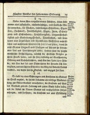 Fünfter Artikul - Achter Artikul