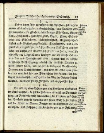 Fünfter Artikul - Achter Artikul