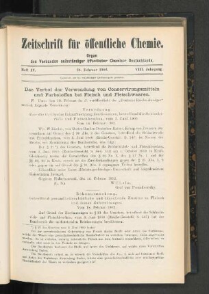 Heft IV. 28. Februar 1902.