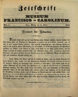 Zeitschrift des Museum Francisco-Carolinum. 1842