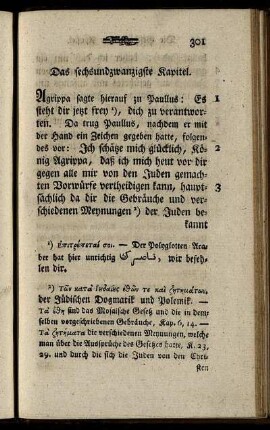 Das sechsundzwanzigste Kapitel.