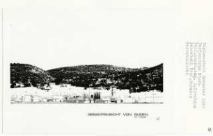 Dorfzentrum, Euböa-Styra (Diplomarbeit bei Bernhard Hermkes): Gesamtansicht von Süden 1:200