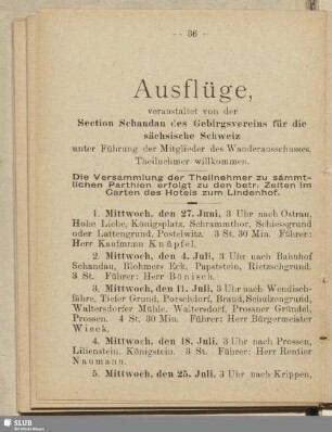 Ausflüge