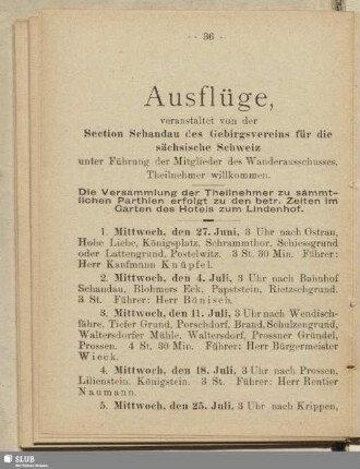 Ausflüge