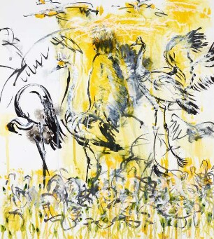 Grus grus - Kraniche im Abflug II