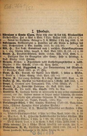 Antiquarisches Verzeichniß von Werner Hausknecht in St. Gallen. 53. [ca. 1882]