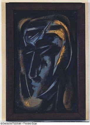 Abstrakter Kopf (Black head)