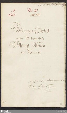 Förderungs Bericht von dem Grubengebäude Wolfgang Maasen zu Schneeberg - 17.6347 4.