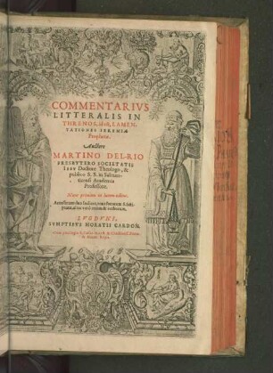Commentarius Litteralis In Threnos, id est, Lamentationes Ieremiae Prophetae