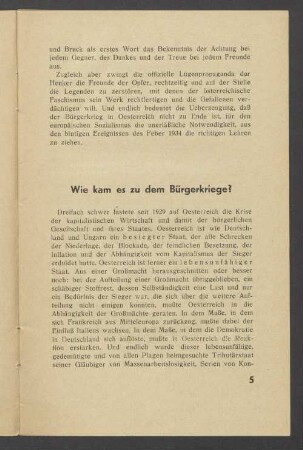 Wie kam es zu dem Bürgerkriege?