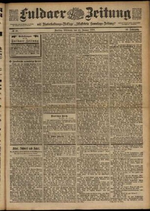 Ausgabe vom Mittwoch, den 25. Januar 1899.
