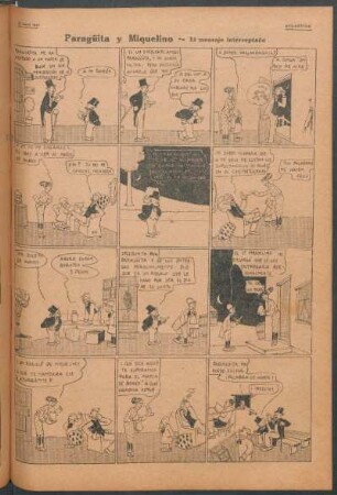 Paragüita y Miquelino. - [Cómic] : El mensaje interceptado