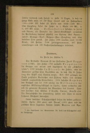 Samoa, die Perle der Südsee.