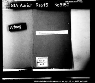 Die Genehmigung des Statuts der Esenser Deich- und Sielacht