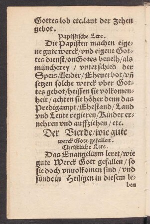 Der Vierde/ wie gute werck Gott gefallen.