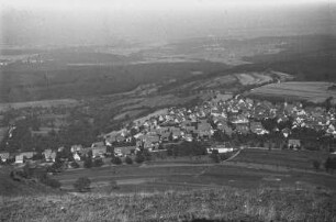 Das Albvorland : Blick vom Jusiberg in das Albvorland mit Dörfern