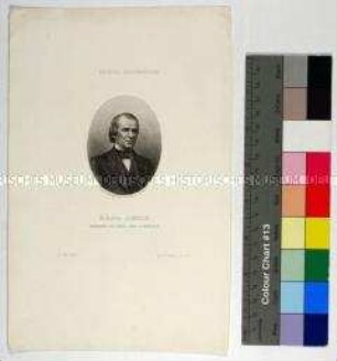 Porträt des Politikers Andrew Johnson 17. Präsident der Vereinigten Staaten von Amerika