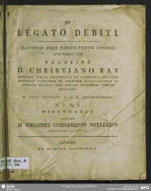 De Legato Debiti