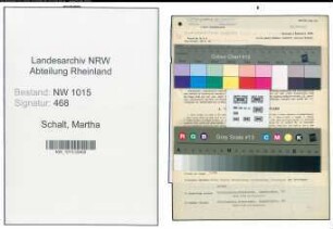 Entnazifizierung Martha Schalt , geb. 06.08.1918 (Sekretaerin)