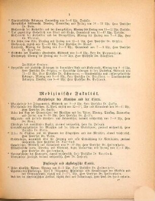 Verzeichnis der Vorlesungen an der Schlesischen Friedrich-Wilhelms-Universität zu Breslau. 1886, SS