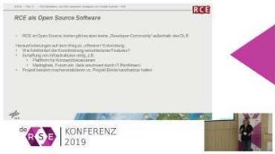 Entwicklung der Forschungssoftware RCE im DLR: DLR Simulations- und Softwaretechnik