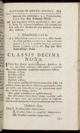 Classis Decima Nona.