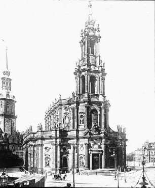 Dresden, Katholische Hofkirche; Chiaveri, Gaetano; Knöffel, Johann Christoph; Schwarze, Julius Heinrich