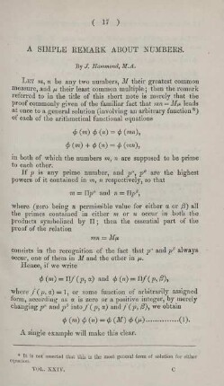 A simple remark about numbers