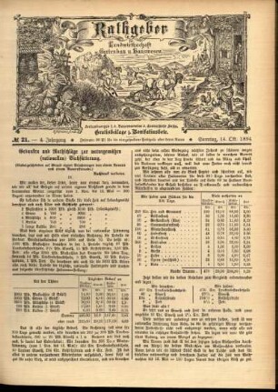 Ausgabe vom Sonntag, den 14. Oktober 1894.