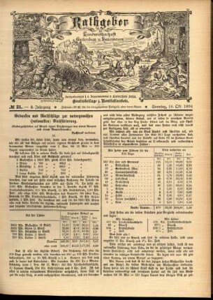 Ausgabe vom Sonntag, den 14. Oktober 1894.