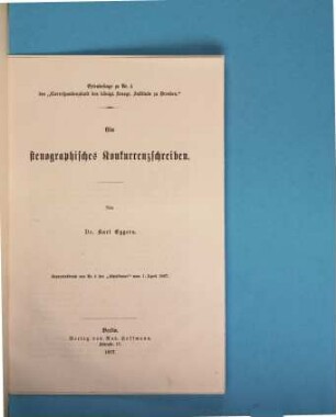 Korrespondenzblatt : amtliche Zeitschrift des Stenographischen Landesamts zu Dresden. 1867