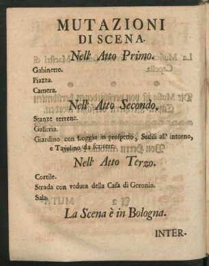 Mutazioni di scena