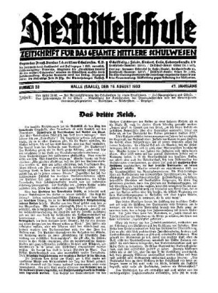 Das dritte Reich : II.