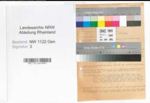 Schriftverkehr und Auszüge aus den Sitzungsprotokollen: C - D