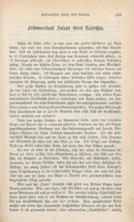 429-443 Feldmarschall Joseph Graf Radetzky