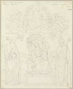 Fresko in einer Kapelle in San Pietro zu Perugia