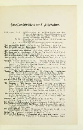 Quellenschriften und Literatur