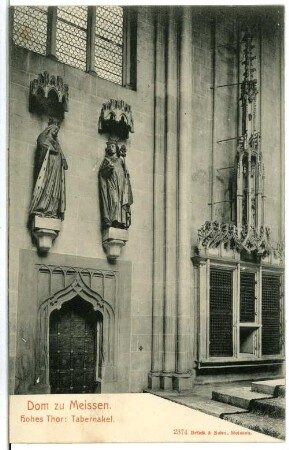 Meißen. Dom, Tabernakel,Stifterfiguren