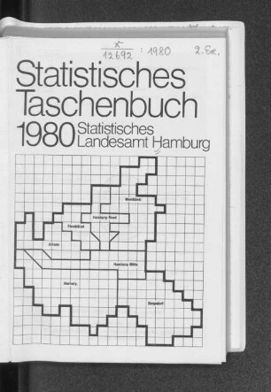 1980: Statistisches Taschenbuch // Statistisches Landesamt Hamburg