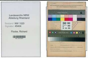 Entnazifizierung Richard Flocke , geb. 19.09.1897 (Arbeiter)