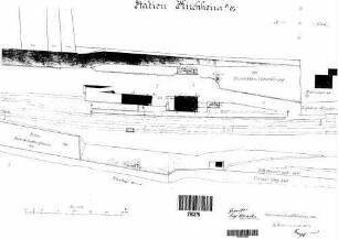 Kirchheim (Neckar): Empfangsgeb.,Güterschuppen,Nebengebäude Lageplan