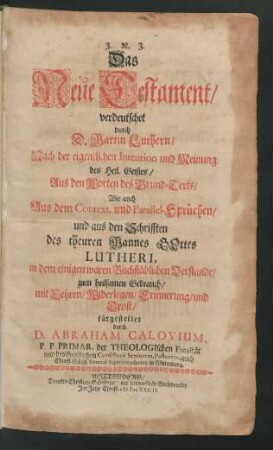 [1]: Das Neue Testament