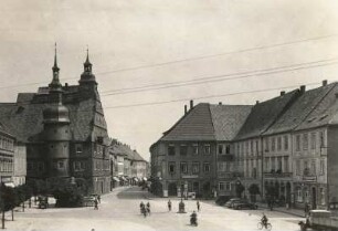Hildburghausen, Markt : Hildburghausen. Markplatz mit Rathaus
