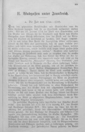 H. Wadgassen unter Frankreich