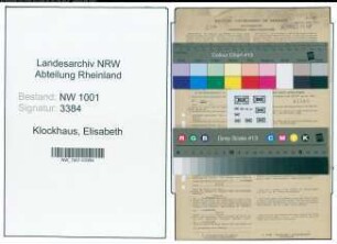 Entnazifizierung Elisabeth Klockhaus, geb. 10.04.1919 (Schulhelferin)