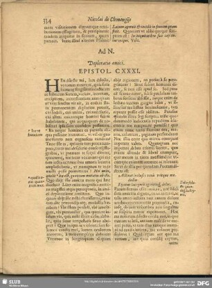 Ad N. Deploratio amici. Epistol. CXXXI.
