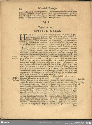 Ad N. Deploratio amici. Epistol. CXXXI.