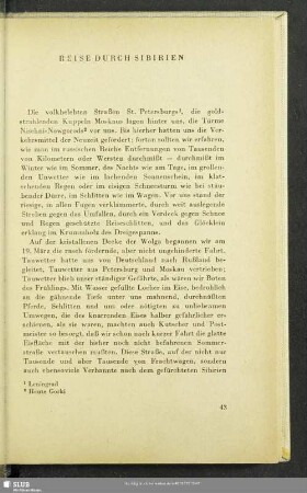 Reise Durch Sibirien