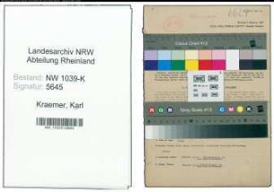 Entnazifizierung Karl Kraemer , geb. 25.09.1920 (Polizist)