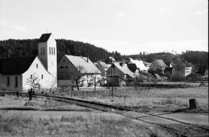 Marbach (Baden): Dorfansicht mit Kirche